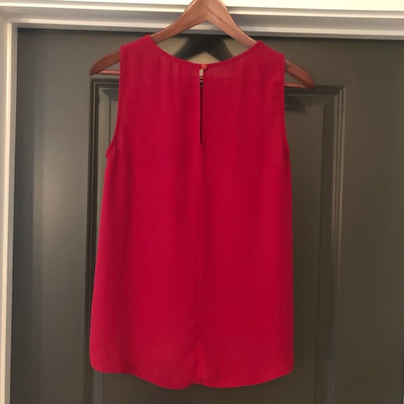 🌺 Eight Sixty Womens Red Blouse Shirt Size S - Picture 5 of 8